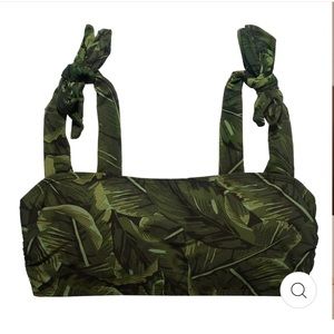 NEW Underprotection Tropical Green Bikini Top
